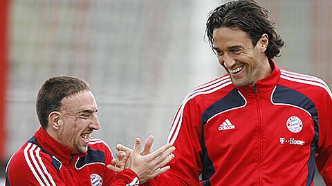 Bei Bayern ausgejubelt? Toni und Ribéry vor dem Abschied.