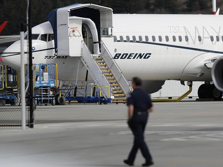 Weiherhin stillgelegt: Eine 737 MAX auf dem Boeing Field in Seattle.
