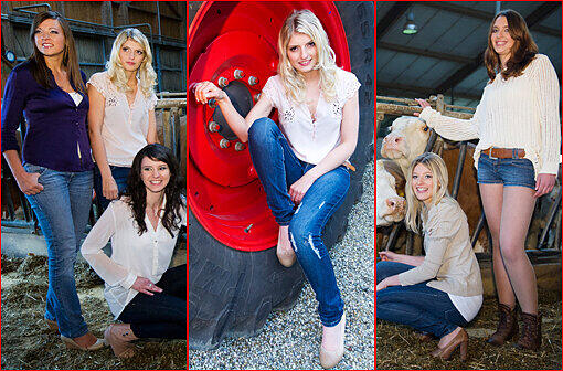Die Bilderstrecke vom Fotoshooting der sexy Landwirtinnen zum Durchklicken.