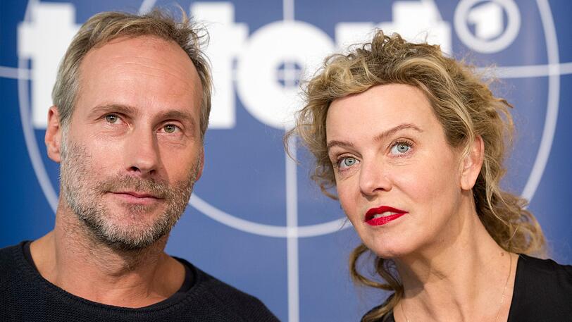 Die "Tatort"-Kommissare aus Frankfurt: Wolfram Koch als Hauptkommissar Paul Brix und Margarita Broich als Hauptkommissarin Anna Janneke.