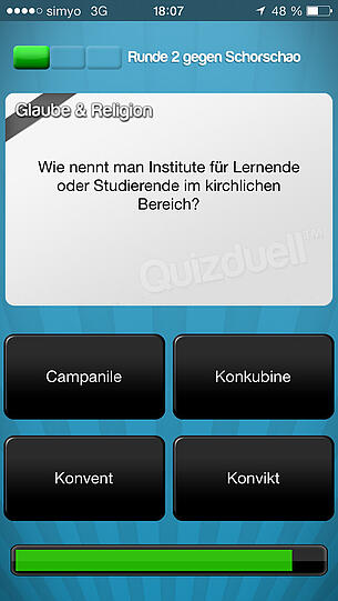 Die Antwort ist: Konvikt