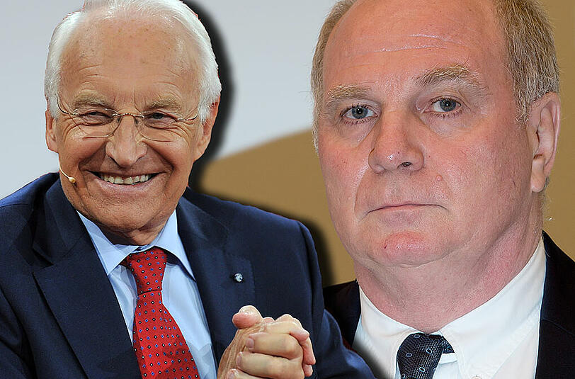 Knast-Besuch! Edmund Stoiber hat Uli Hoeneß nach dessen Operation am Herzen im Gefängnis in Landsberg besucht.