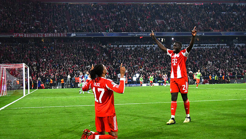 Nach dem 4:3 durch Michael Olise brachen sich die Emotionen in der Allianz Arena end&uuml;ltig Bahn.