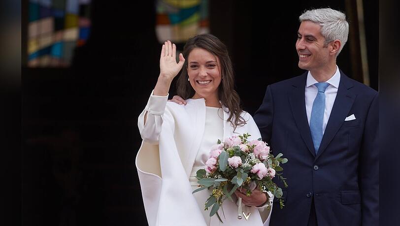 Prinzessin Alexandra und Nicolas Bagory strahlten an ihrem Hochzeitstag um die Wette.