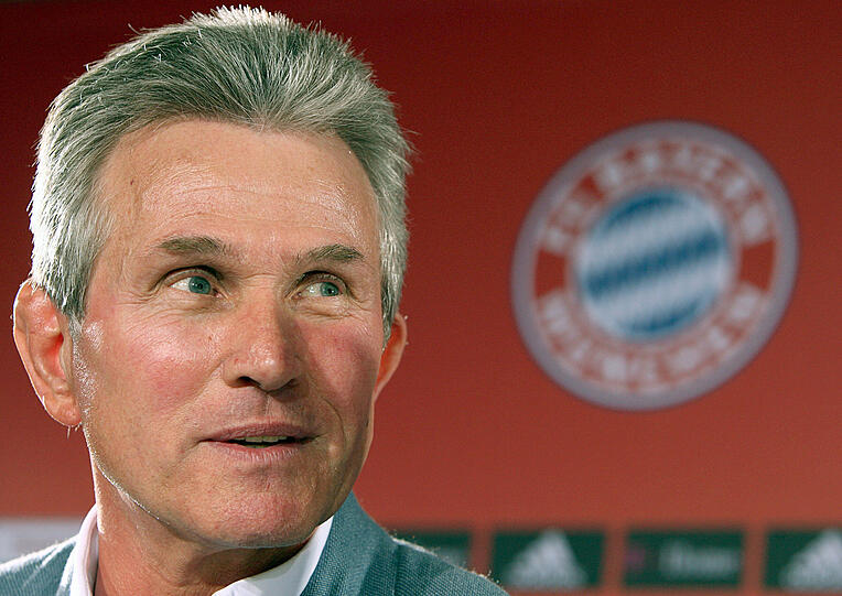 Jupp Heynckes in der Presskonferenz