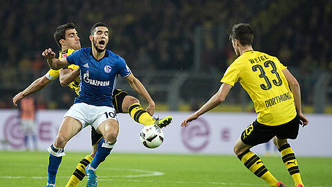 Es war sehr umkämpft, das Revierderby. Am Ende trennten sich Schalke und Dortmund 0:0.