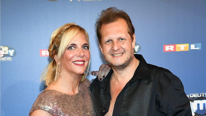Jens Büchner mit Frau Daniela beim Comedypreis im Oktober.