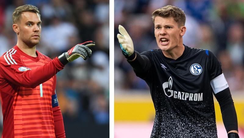 Die Bildkombo zeigt die Torhüter Manuel Neuer (l) vom FC Bayern München und Alexander Nübel von Schalke 04. Foto: Arne Dedert/dpa/Archivbild Die Bildkombo zeigt die Torhüter Manuel Neuer (l) vom FC Bayern München und Alexander Nübel von Schalke 04. Foto: Arne Dedert/dpa/Archivbild