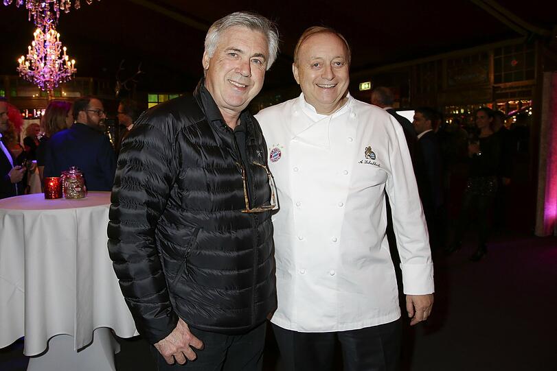 Kennen sich gut: Carlo Ancelotti und Alfons Schuhbeck.