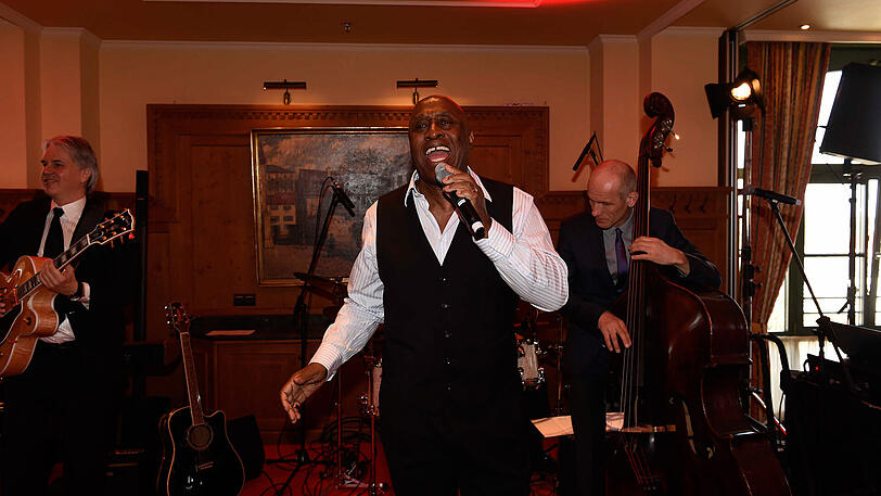 Sänger Albert C. Humphrey (Blues-Bertl)gab eine Kostprobe seines Könnens.