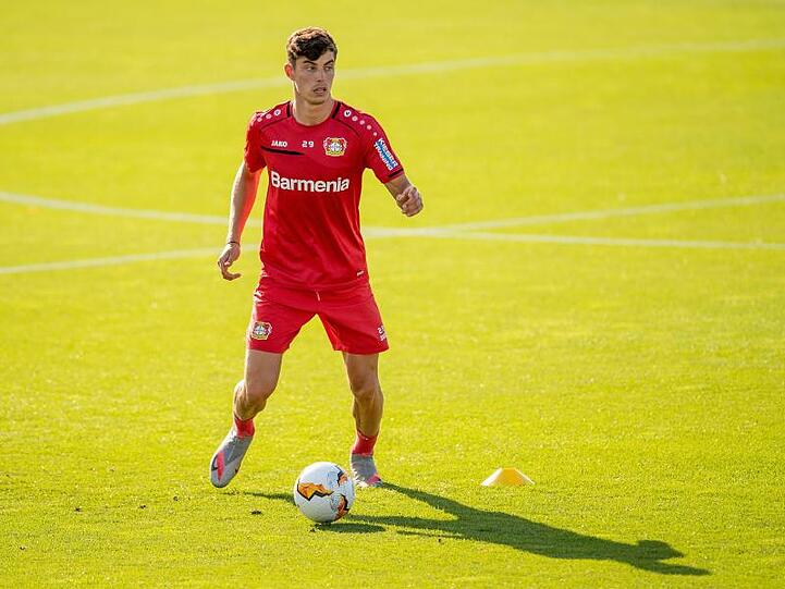 Noch trainiert Kai Havertz weiter bei Bayer Leverkusen.