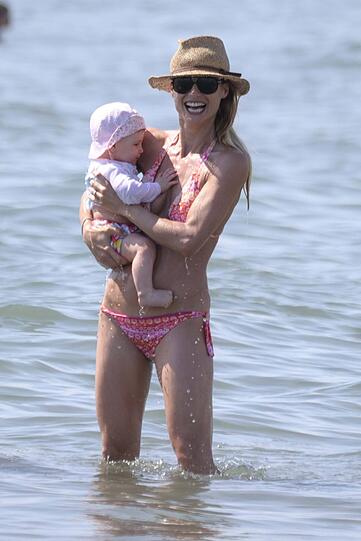 Michelle Hunziker und Tochter Sole.