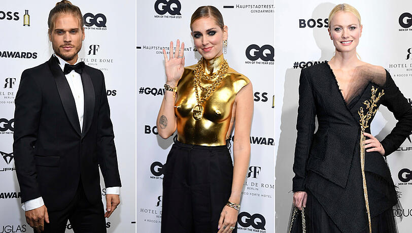 Bei den "GQ"-Awards in Berlin legte Influencerin Chiara Ferragni (mitte) einen denkwürdigen Auftritt hin. Bei den "GQ"-Awards in Berlin legte Influencerin Chiara Ferragni (mitte) einen denkwürdigen Auftritt hin.