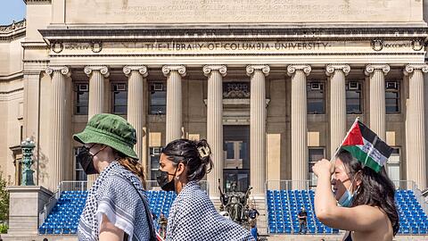 Im vergangenen Jahr war die Columbia University Schauplatz großer propalästinensischer Proteste . (Archivbild)