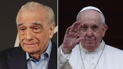 Martin Scorsese (li.) widmet eine Doku dem verstorbenen Papst Franziskus.