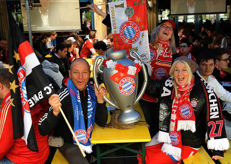 Geschichten, Fans und Skurilitäten: Stimmungsvolle Fotos aus München zum großen Finale in Wembley