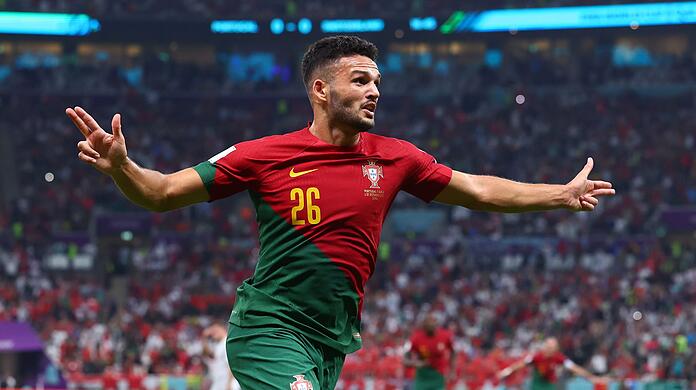 Gefeierte Portugiese: Gonçalo Ramos hatte gegen die Schweiz einen Gala-Tag.