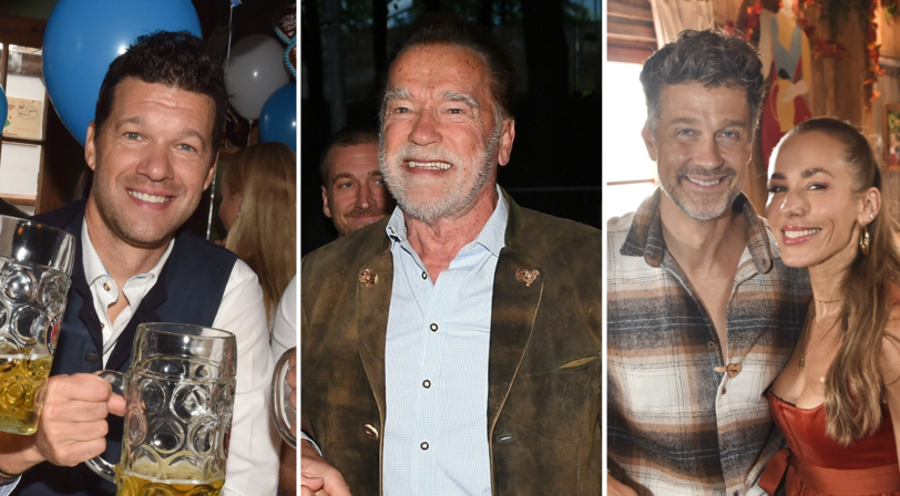 Michael Ballack, Arnold Schwarzenegger oder auch Wayne und Annemarie Carpendale ließen sich auf der Wiesn blicken.