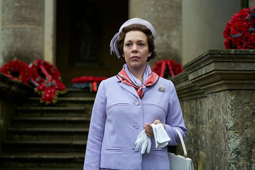 In der dritten und vierten Staffel der Netflix-Serie "The Crown" spielte Olivia Colman Queen Elizabeth II. In der dritten und vierten Staffel der Netflix-Serie "The Crown" spielte Olivia Colman Queen Elizabeth II.