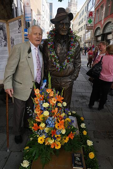 Hermann Weilhammer, der seit 15 Jahren täglich das Denkmal Sigi Sommers pflegt