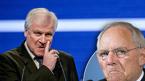 Finanzminister Wolfgang Schäuble ist gar nicht erfreut über Seehofers "Attacken" auf Merkel.