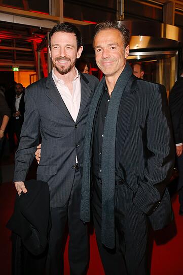 Oliver Berben und Hannes Jaenicke beim Empfang der Filmstiftung NRW im Rahmen der 64. Berlinale.