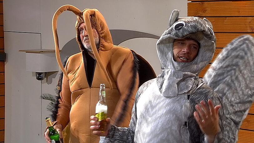 Party! Joachim und Stehen (vorne).