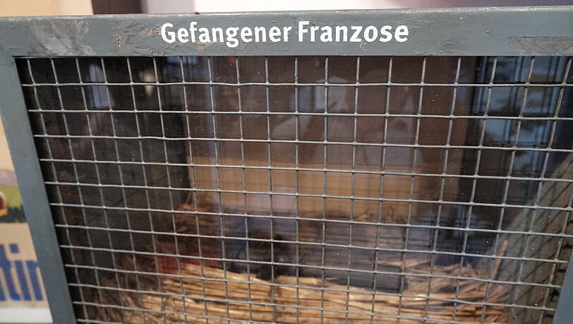 Der "gefangene Franzose", ein Wortwitz &uuml;ber einen verstellbaren Schraubenschl&uuml;ssel, im Valentin-Karlstadt-Museum.