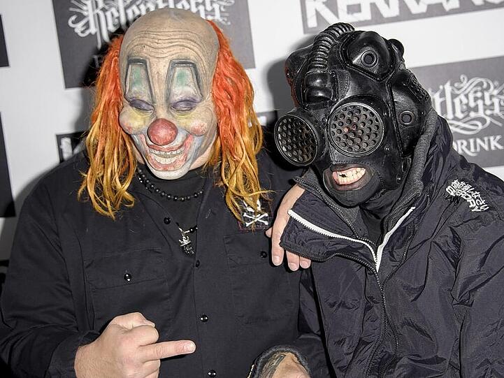 Die Slipknot-Mitglieder Clown und Sid bei den Kerrang! Awards 2013