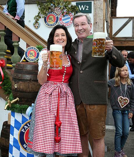 Weitere Bilder vom Bayern-Besuch auf der Wiesn 2014