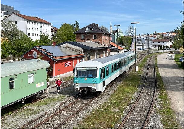 Der Endbahnhof in Freyung. Der Endbahnhof in Freyung.
