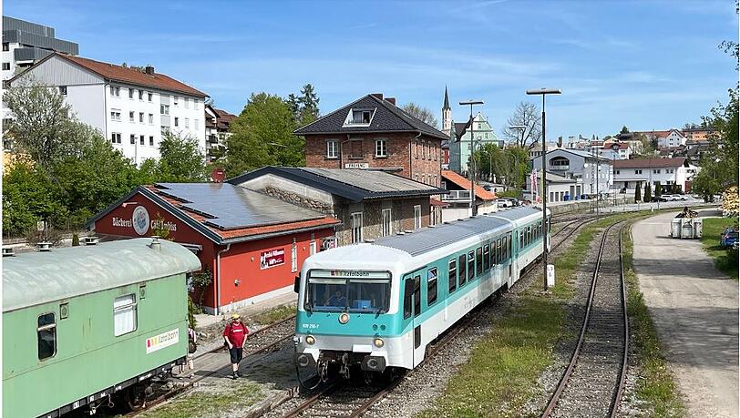 Der Endbahnhof in Freyung. Der Endbahnhof in Freyung.