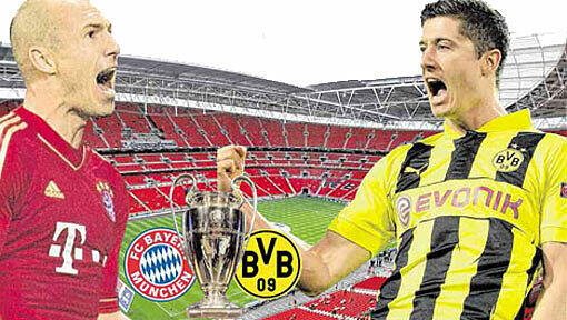 FC Bayern gegen Borussia Dortmund. Am 25. Mai 2013 gibt es das größte aller Spiele. FC Bayern gegen Borussia Dortmund. Am 25. Mai 2013 gibt es das größte aller Spiele.
