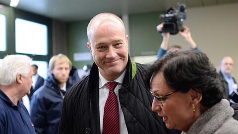 Kronzeuge Gerhard Gribkowsky am Dienstag im Münchner Landgericht.