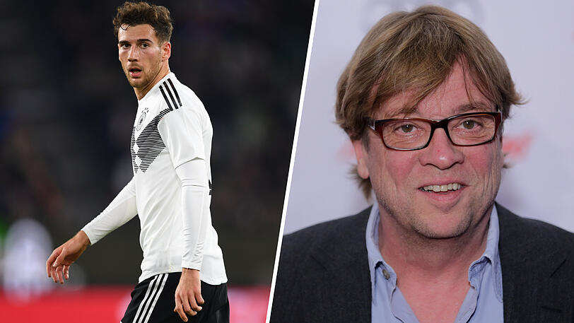 ZDF-Reporter Béla Réthy (r.) interviewte Leon Goretzka nach der Partie.