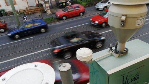 Eine Messstation zur Feinstaub-Belastung Eine Messstation zur Feinstaub-Belastung