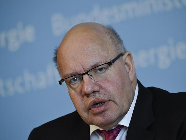 Bundeswirtschaftsminister Peter Altmaier während einer Pressekonferenz zur Coronakrise.