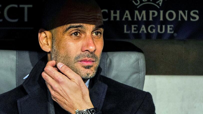 Pep Guardiola steht mit den Bayern im Hlabfinale der Champions League Pep Guardiola steht mit den Bayern im Hlabfinale der Champions League