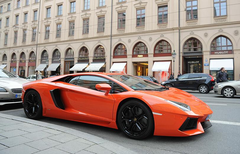 Schnelles München: Das liegt unter anderem an den vielen Lamborghinis auf der Maximilianstraße.