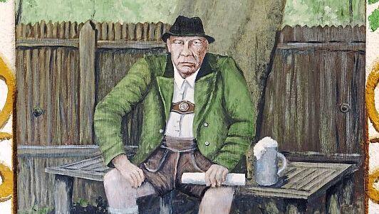 Oskar Maria Graf (hier auf einem Wandbild) wird Dramaturg. Oskar Maria Graf (hier auf einem Wandbild) wird Dramaturg.