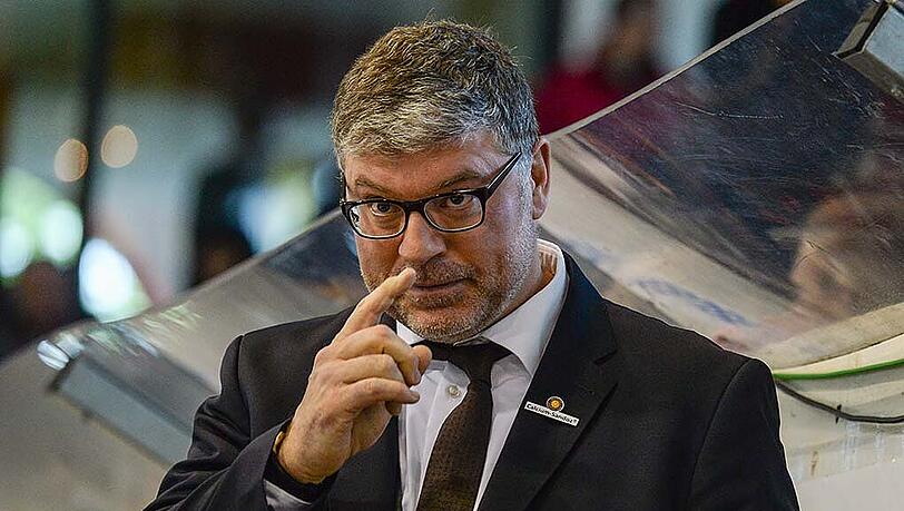 Deutschlands Eishockey-Coach Pat Cortina. Deutschlands Eishockey-Coach Pat Cortina.
