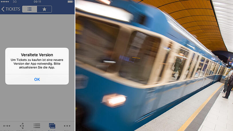 Wer ein altes Betriebssystem auf dem Handy hat, schaut bei der MVG-App in die Röhre.