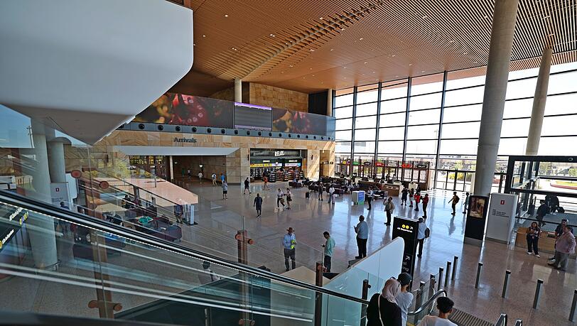 Der neue Flughafen nahm am Wochenende den Betrieb auf. Der neue Flughafen nahm am Wochenende den Betrieb auf.
