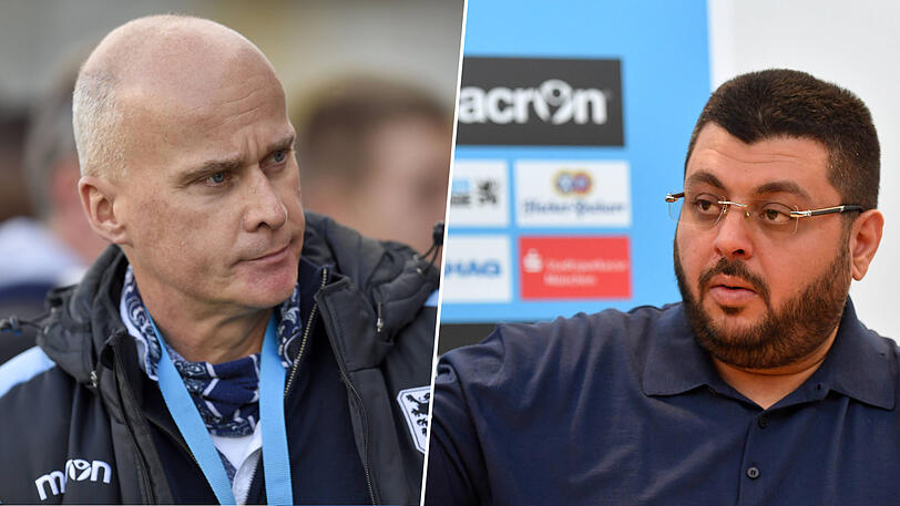 Machtkampf beim TSV 1860: Obwelöwe Robert Reisinger (li.) und Investor Hasan Ismaik.