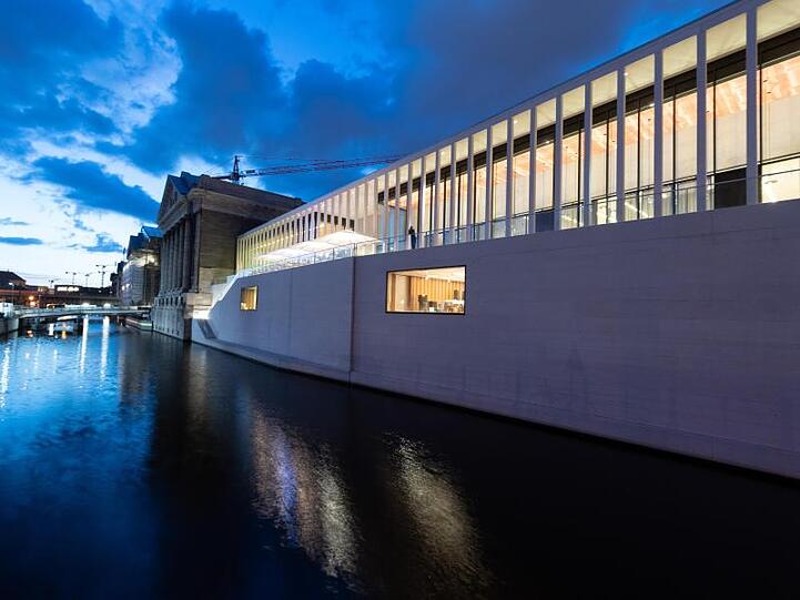 Die James-Simon-Galerie auf der Museumsinsel.