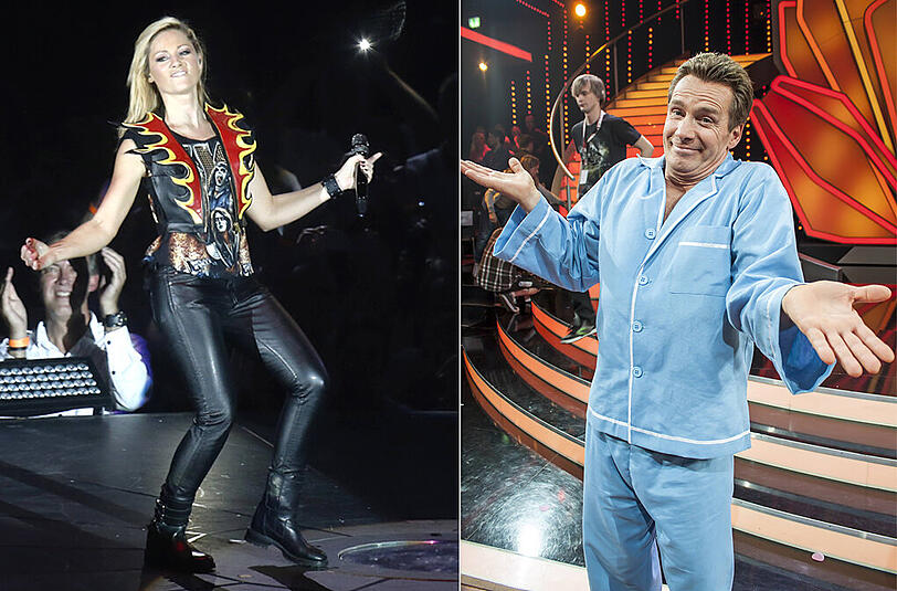 Wie alle deutschen Schlagerfans ist auch er hin und weg von Helene Fischer: Jürgen Milski (r.).