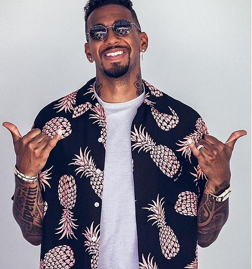 Auch Jérôme Boateng ist modisch immer auf Ballhöhe.