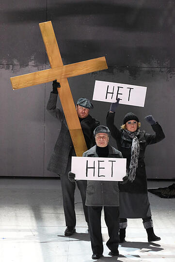 "Die Nase" von Dmitri Schostakowitsch im Nationaltheater