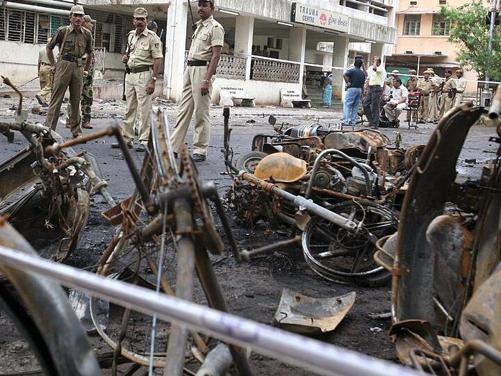 Viele Sprengsätze bei der Bombenserie in indischen Ahmedabad waren an Fahrrädern montiert worden.