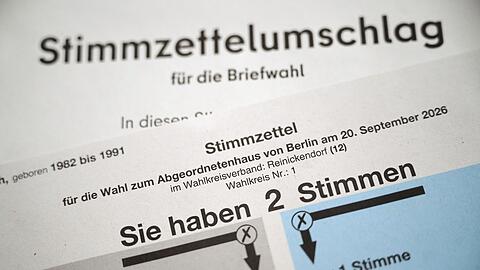 Zwei Stimmen f&uuml;r jeden gibt es bei der Abgeordnetenhauswahl. (Archivbild)